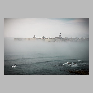 Niebla en Riazor - La Coruña