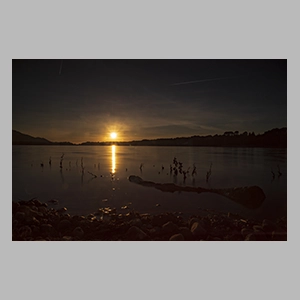 Atardecer en el pantano, Granada 2021 © JGM