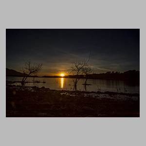 Atardecer en el pantano, Granada 2021 © JGM