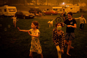 'Centro de Evacuación Bushfire' © Sean Davey, Australia, para la Agencia France-Presse. 
